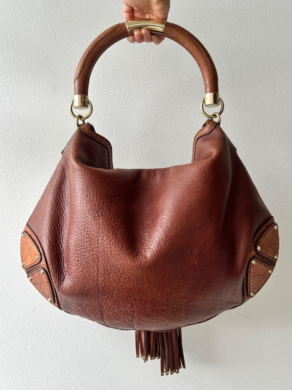 Gucci Indy brown bag *AUTHENTICATED* - Picture 2 of 12